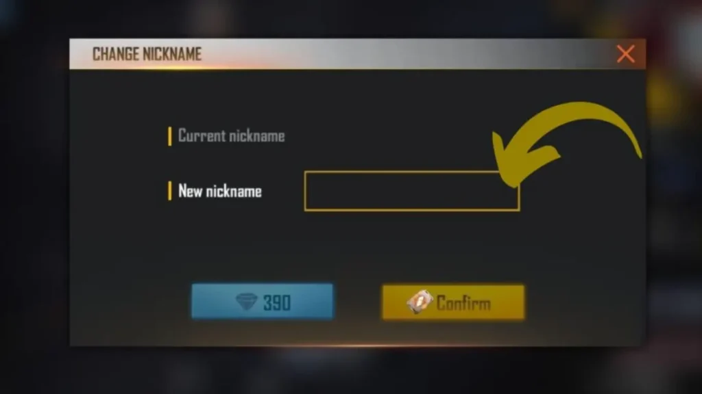 Nombre invisible en Free Fire
