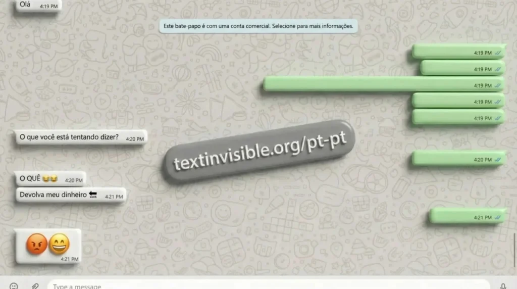 Como usar caracteres invisíveis
