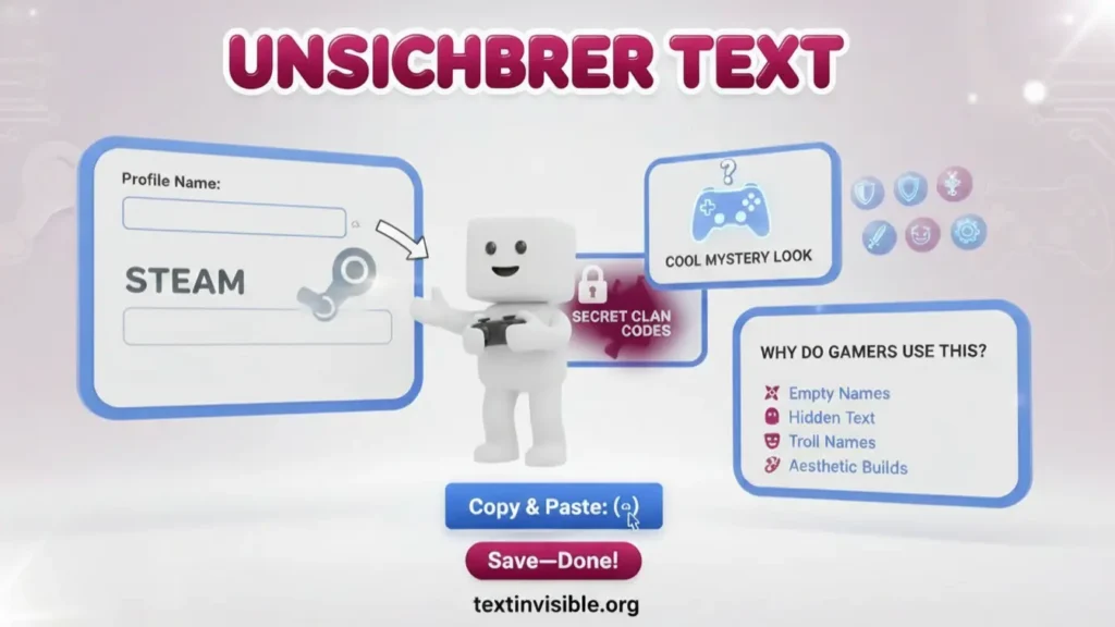 Unsichtbarer Text für Steam